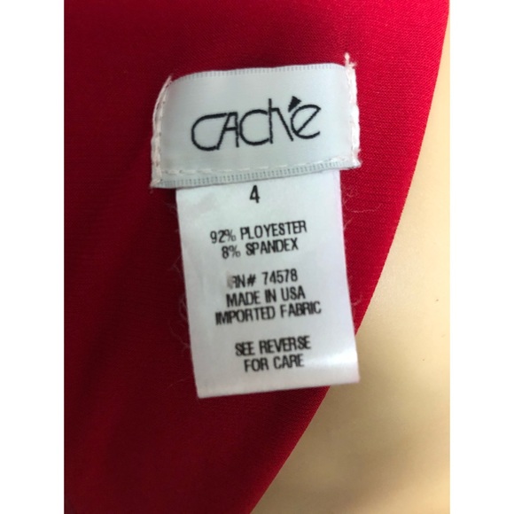 Cache red midi dress size 4 - Picture 7 of 7